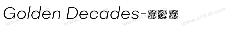 Golden Decades字体转换